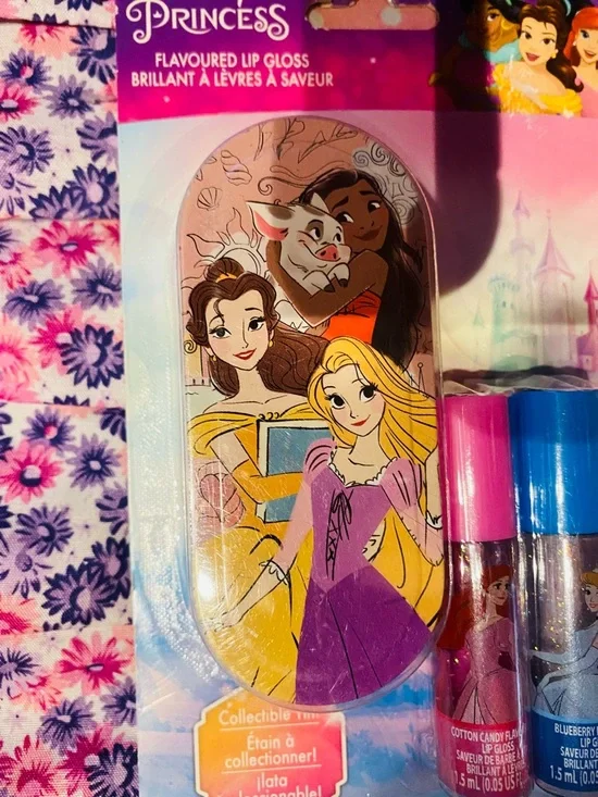 Disney Princess 2 Pack Lipgloss with Collectors Tin - Picture 2 of 4